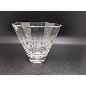 Kahlua Low Ball Glass Cocktail Rocks 3.5 inches